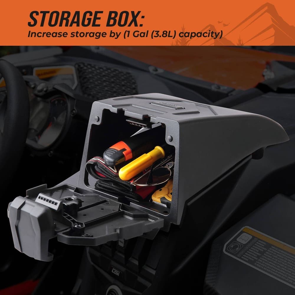 Kemimoto Can-Am Maverick X3 Tablet Holder & Console Storage Bag