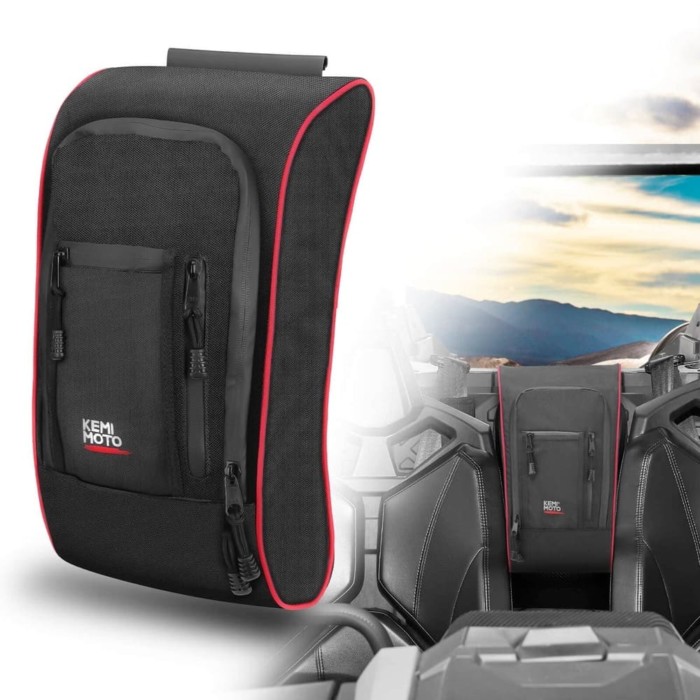 Kemimoto Can-Am Maverick X3 Tablet Holder & Console Storage Bag