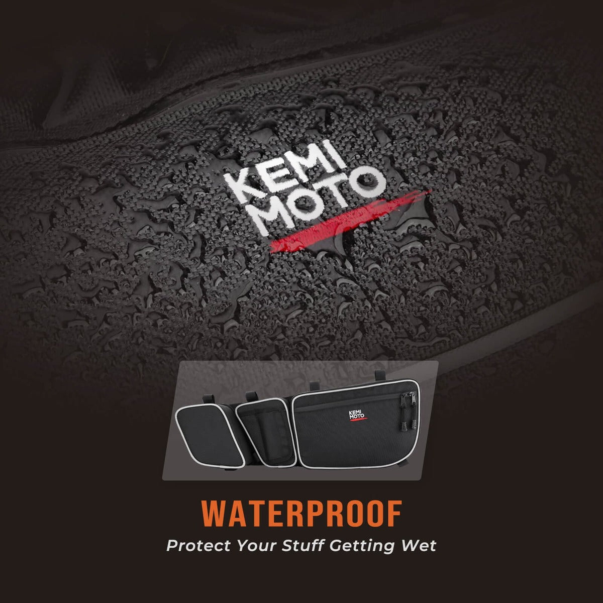 Kemimoto Can-Am Maverick X3 / X3 Max Front Door Bags & Door Handle