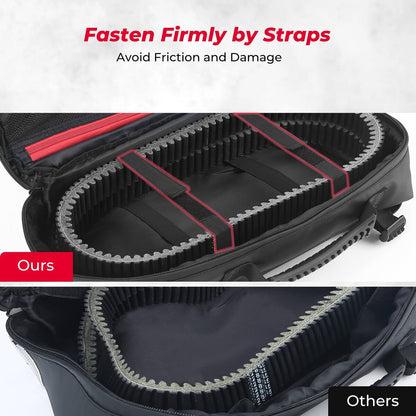 Kemimoto UTV/ATV Drive Belt Storage Bag with Tool Roll
