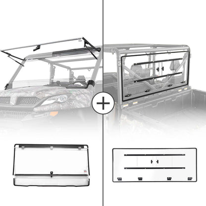 Kemimoto CF Moto UForce 1000/1000XL Flip & Rear Windshield
