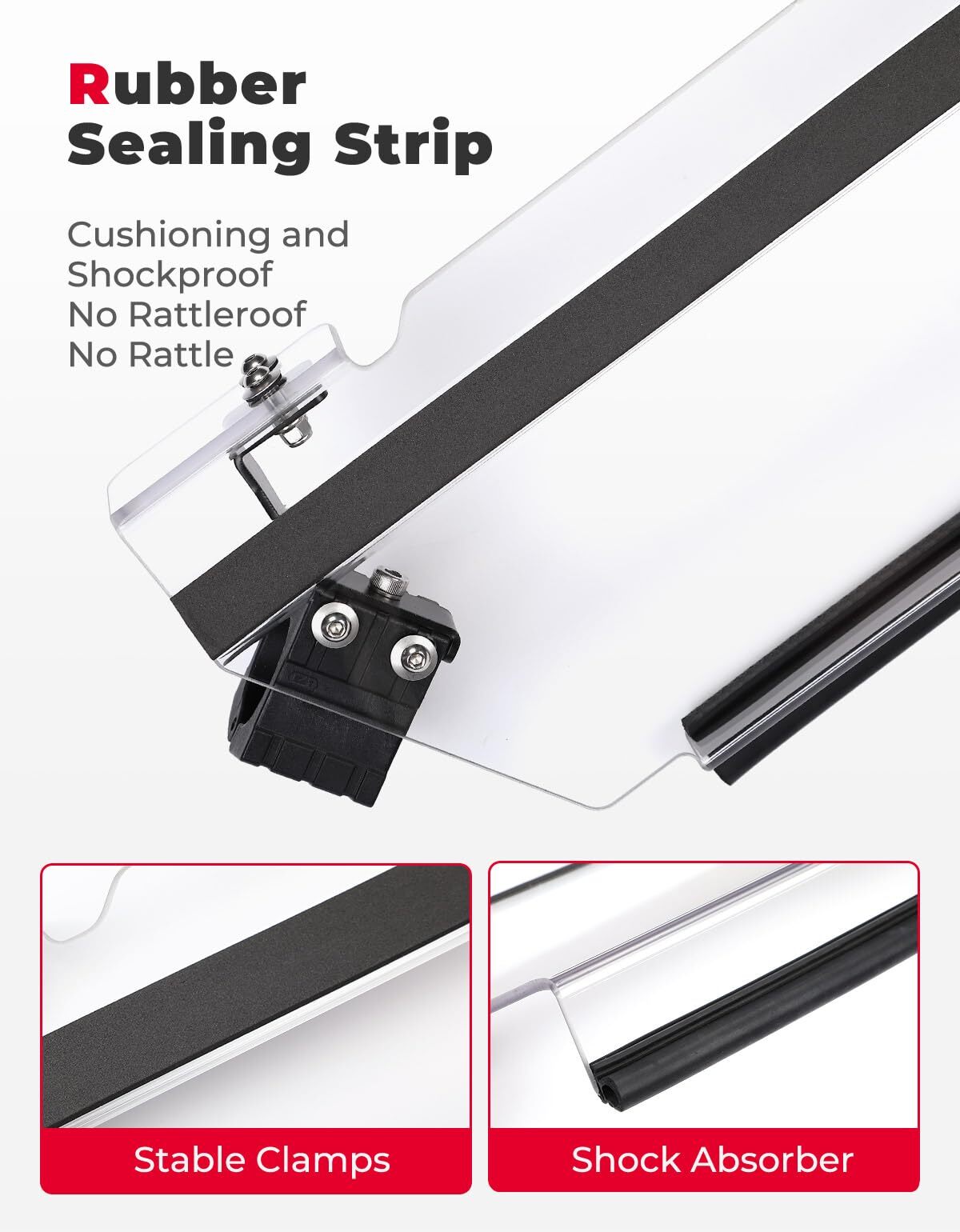 Kemimoto CF Moto ZForce 950 3-in-1 Folding Half Flip Windshield