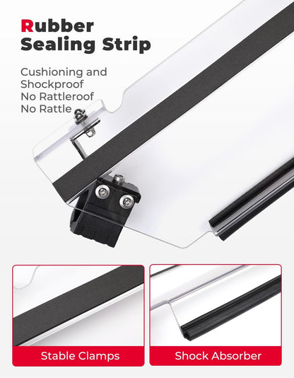 Kemimoto CF Moto ZForce 950 3-in-1 Folding Half Flip Windshield