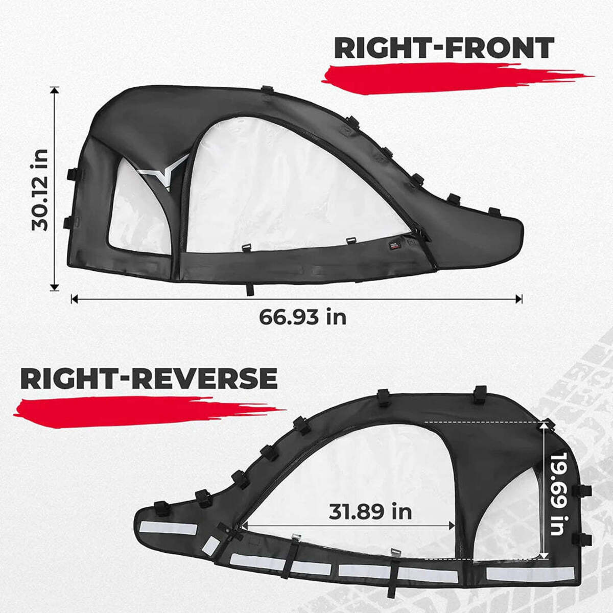 Kemimoto CF Moto ZForce 950 Lower Doors Inserts & Soft Cab Enclosures
