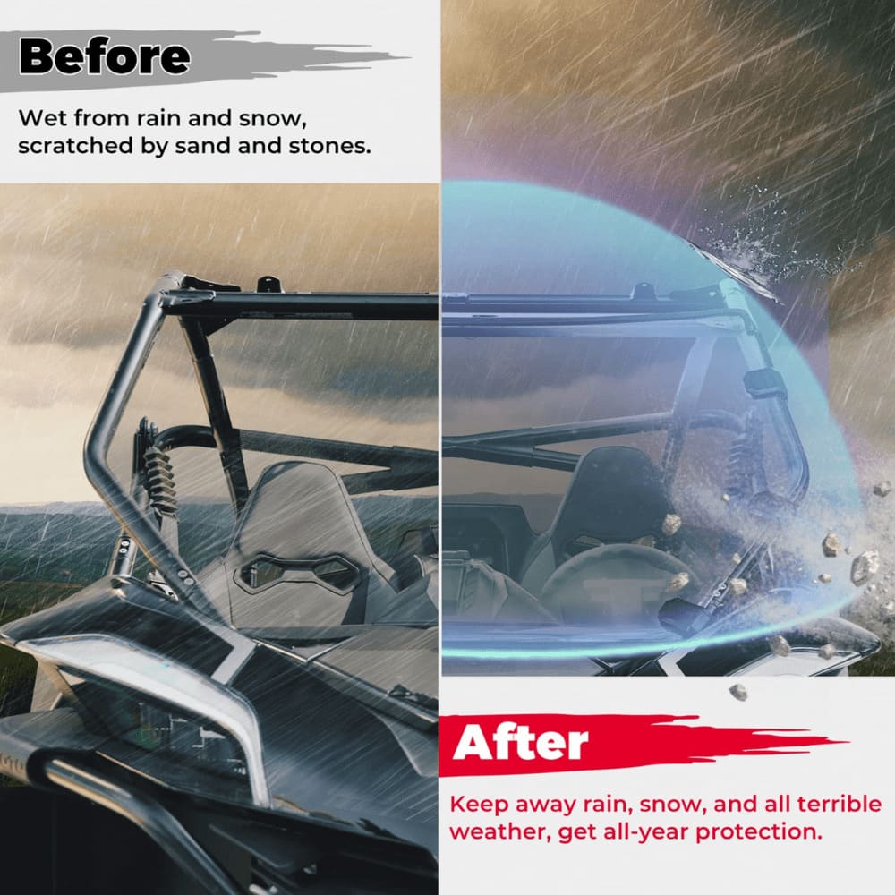 Kemimoto CF Moto ZForce 950 Scratch Resistant Full Windshield