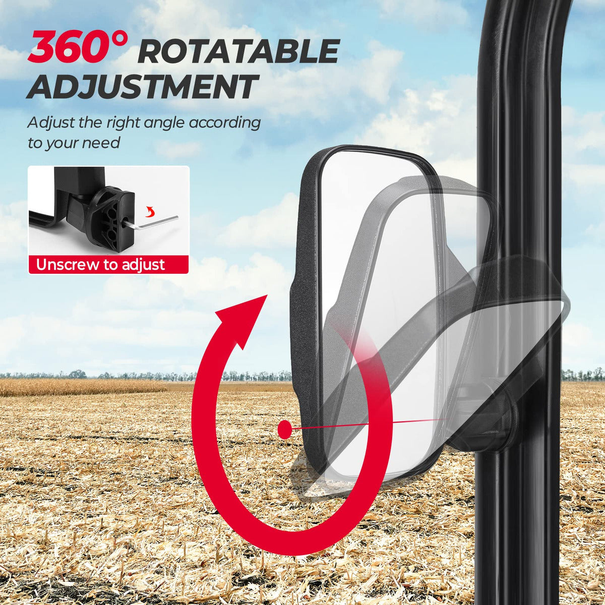 Kemimoto Polaris General 1000 Side Mirrors
