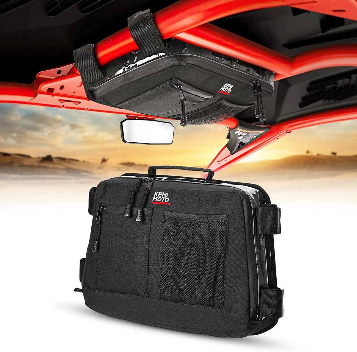 Kemimoto Can-Am Maverick X3 Rear & Roof Storage Bags