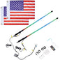 Kemimoto 3FT COB Whip Lights & RGB Rock Light Kit