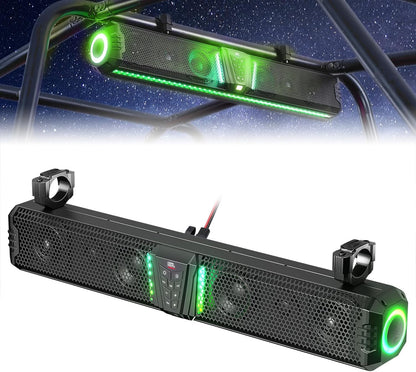 Kemimoto Midnight 60 26" 4-Speaker UTV Bluetooth Sound Bar w/RGB Lighting