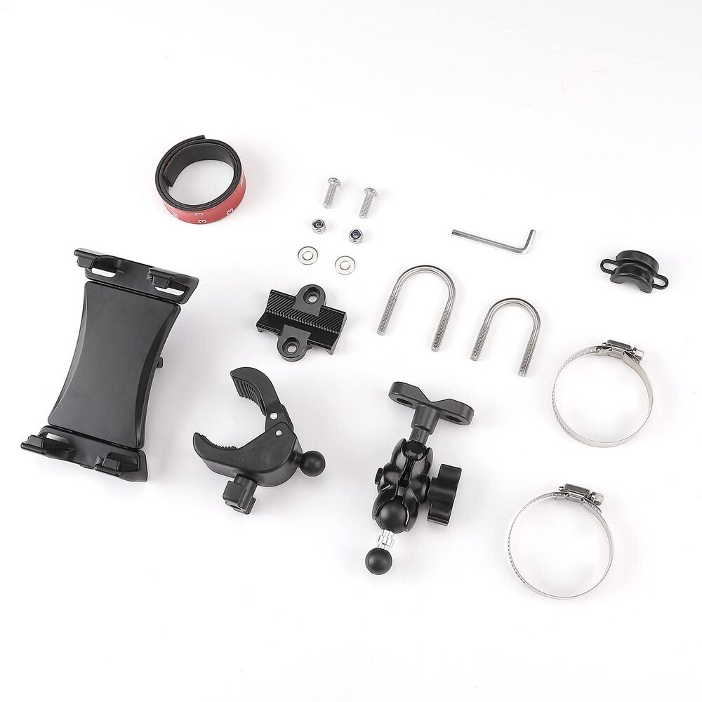 Kemimoto Phone Holder 720° Adjustable 4.7"-13" Clamps