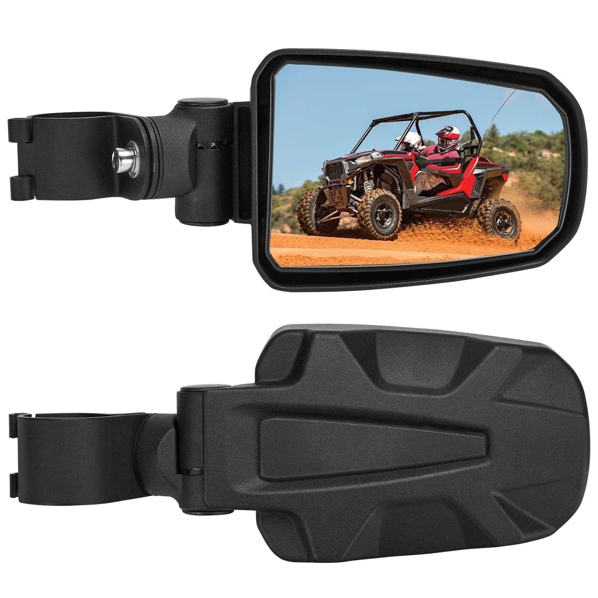 Kemimoto Polaris Adjustable Side View Mirror for 1.75" Roll Cage