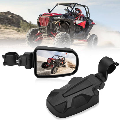 Kemimoto Polaris Adjustable Side View Mirror for 1.75" Roll Cage