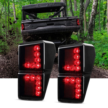 Kemimoto Polaris Ranger Adjustable Side Mirrors & Tail Light