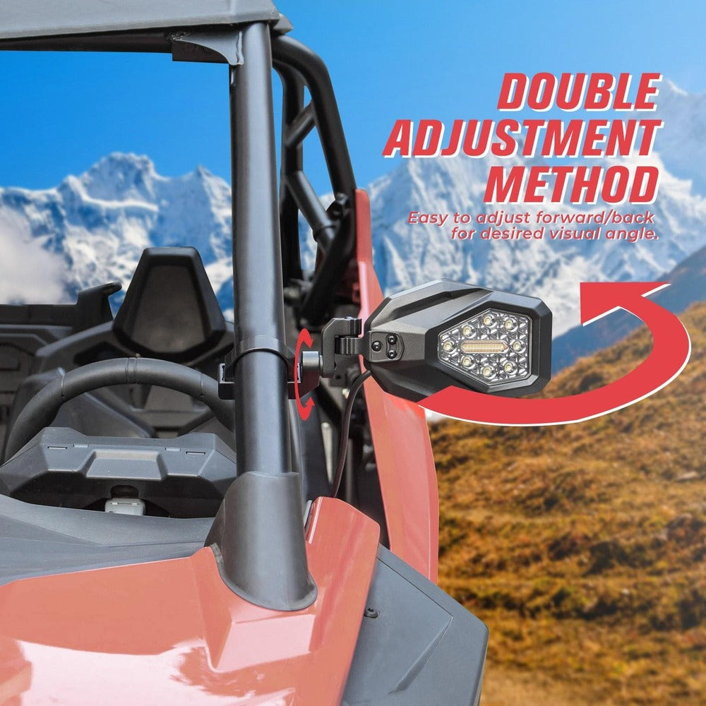 Kemimoto Mirrors with LED Turn Signal Lights