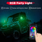 Kemimoto Polaris Ranger UTV Pro-Fit RGB Side Mirrors with Lights