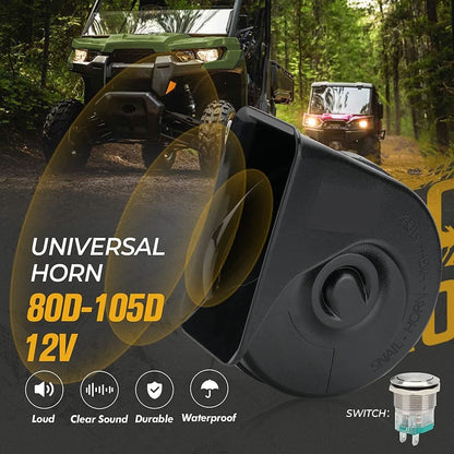 Kemimoto '17-'24 Polaris Ranger XP 1000 Crew Turn Signal Kit & Seat Cover & Side Mirrors