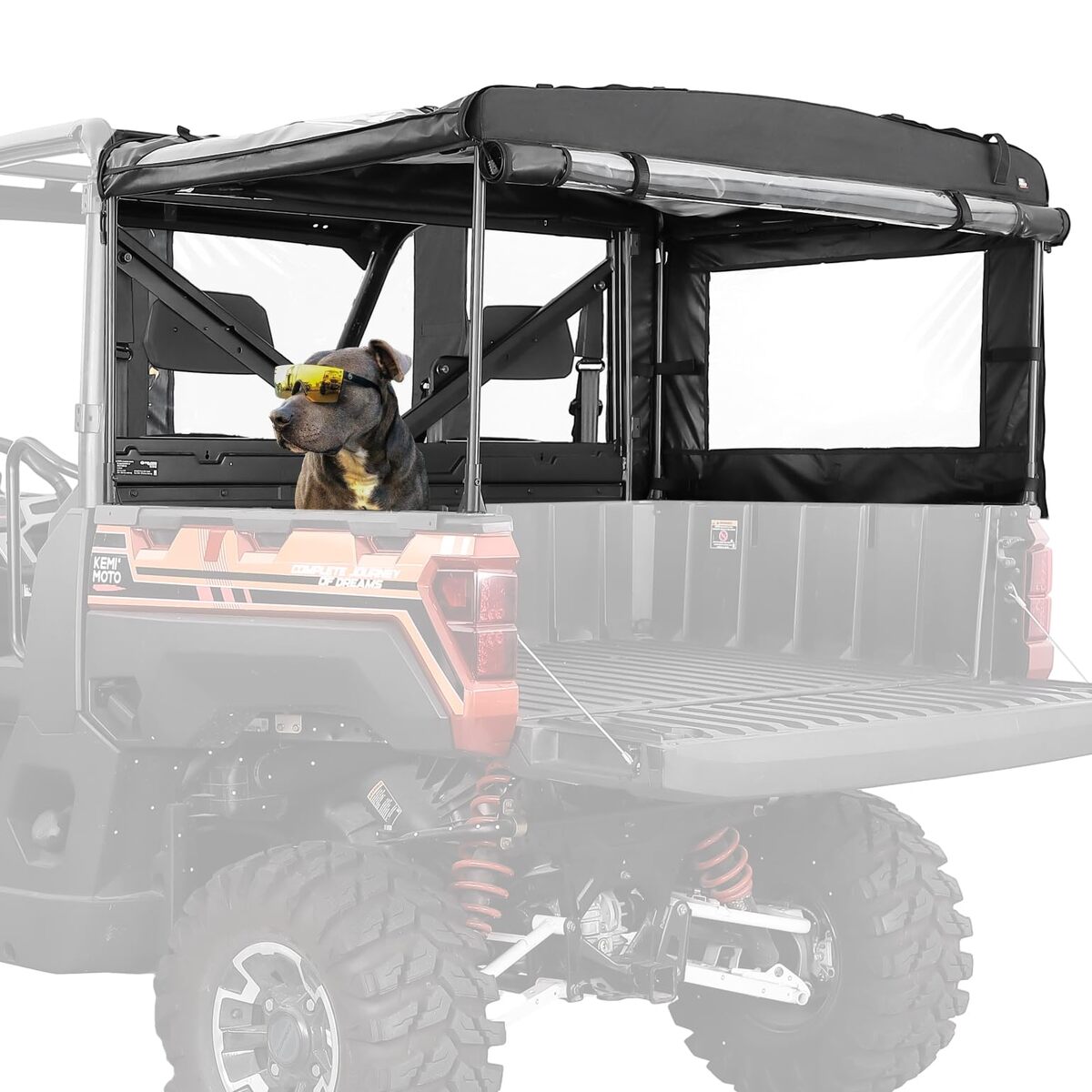 Kemimoto Polaris Ranger XP 1000 UTV Soft Cargo Camper Bed Cover Rack