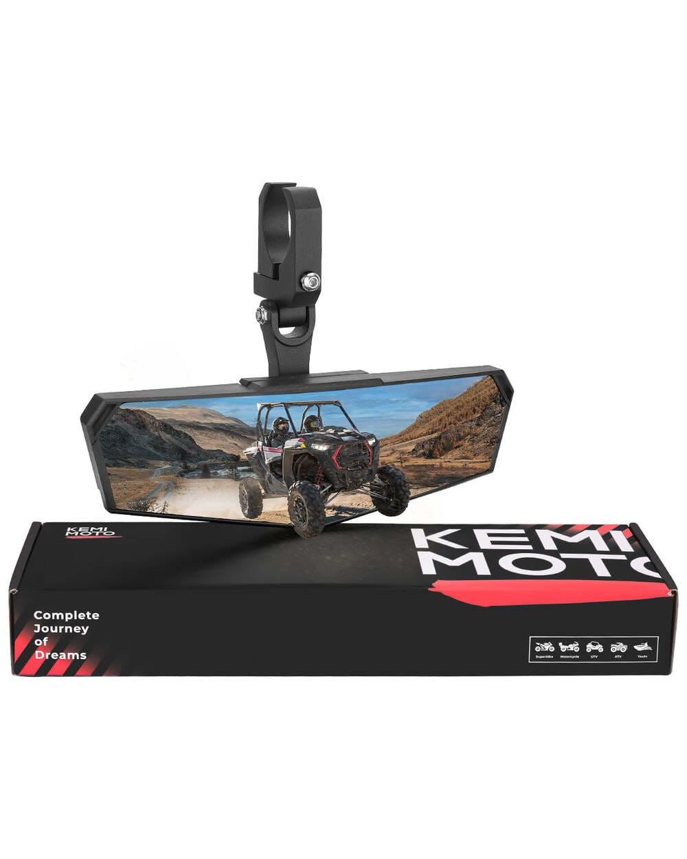 Kemimoto Polaris RZR 1.5-2" Rear View Mirror
