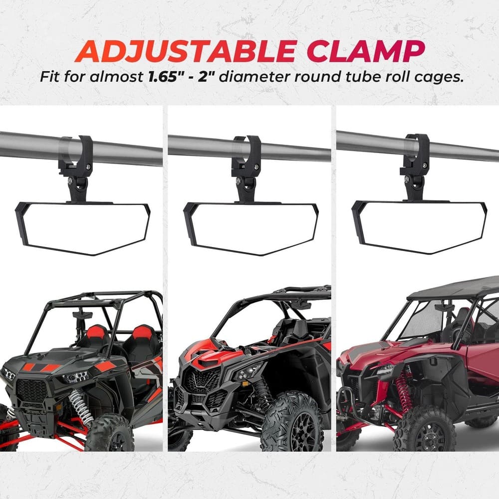 Kemimoto Polaris RZR 1.5-2" Rear View Mirror