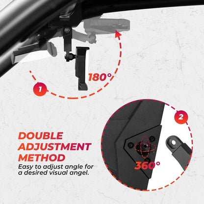 Kemimoto Polaris RZR 1.5-2" Rear View Mirror