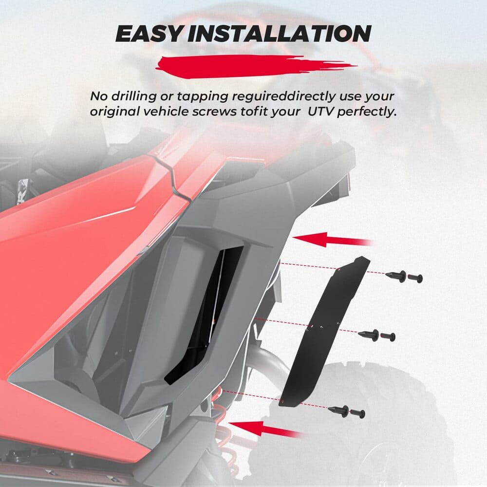 Kemimoto Polaris RZR Pro R 4 Pcs Mud Fender Flares