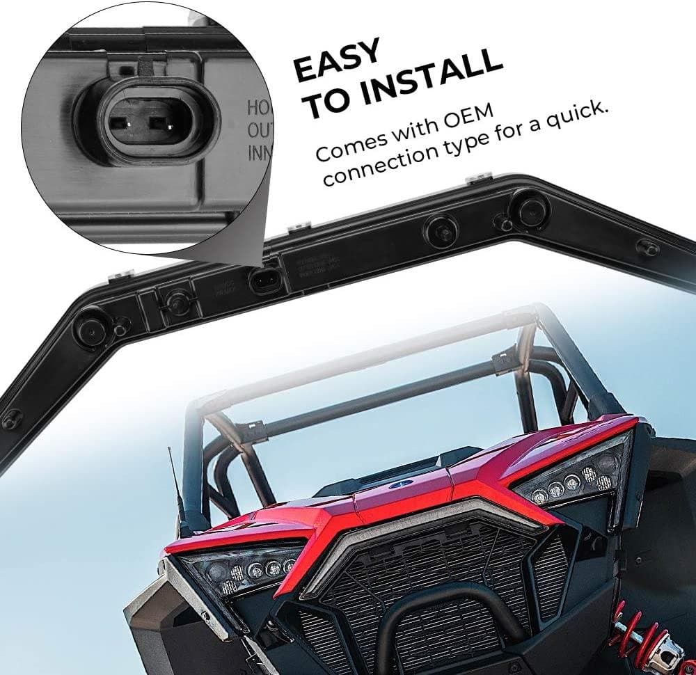 Kemimoto Polaris RZR PRO XP/ PRO R UTV LED Center Grill Light Accent Light