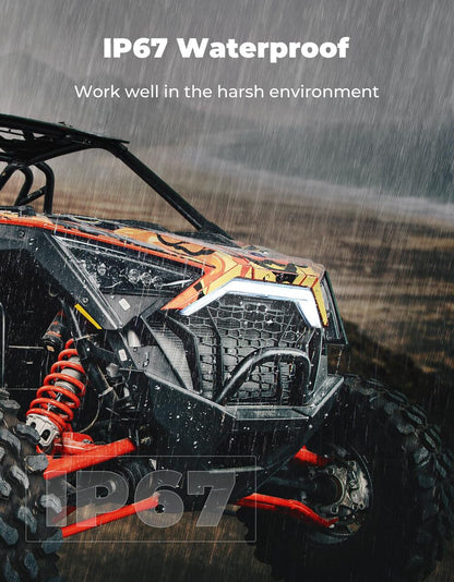 Kemimoto Polaris RZR PRO XP/4 RGB Turn Signal Light, Fang Light