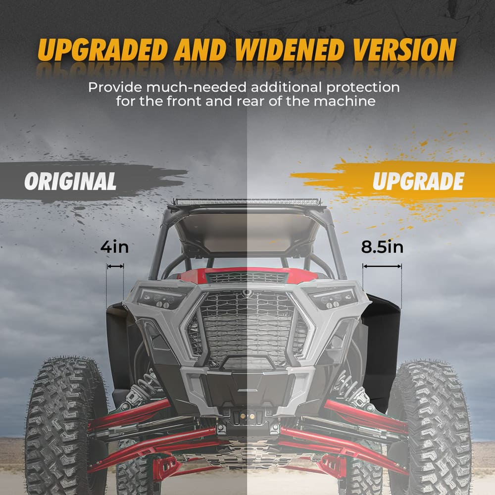 Kemimoto Polaris RZR XP 1000/4 Fender Flares 8.5" Mud Flap