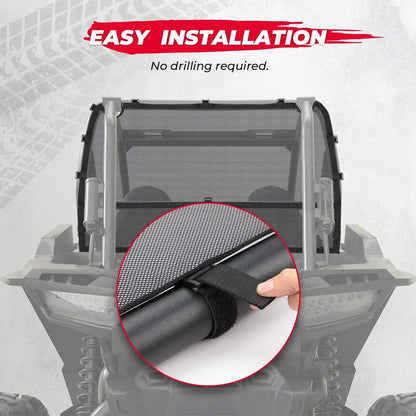 Kemimoto Polaris RZR XP 1000/4 Rear Window Net Soft Mesh