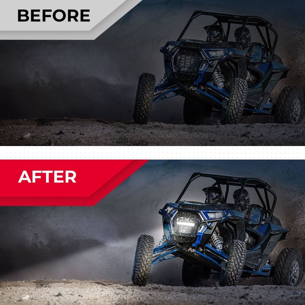 Kemimoto Polaris RZR XP 1000/Turbo Front Lower Mesh Grill Radiator Guards