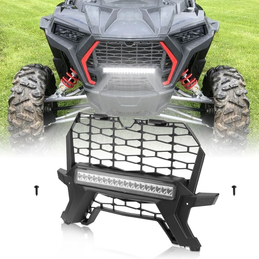 Kemimoto Polaris RZR XP 1000/Turbo Front Lower Mesh Grill Radiator Guards