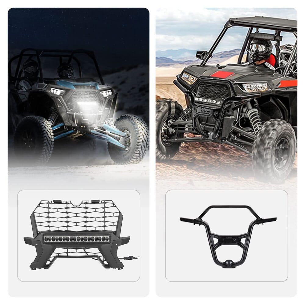 Kemimoto Polaris RZR XP1000/4 1000 Front Grill Light & Front Bumper