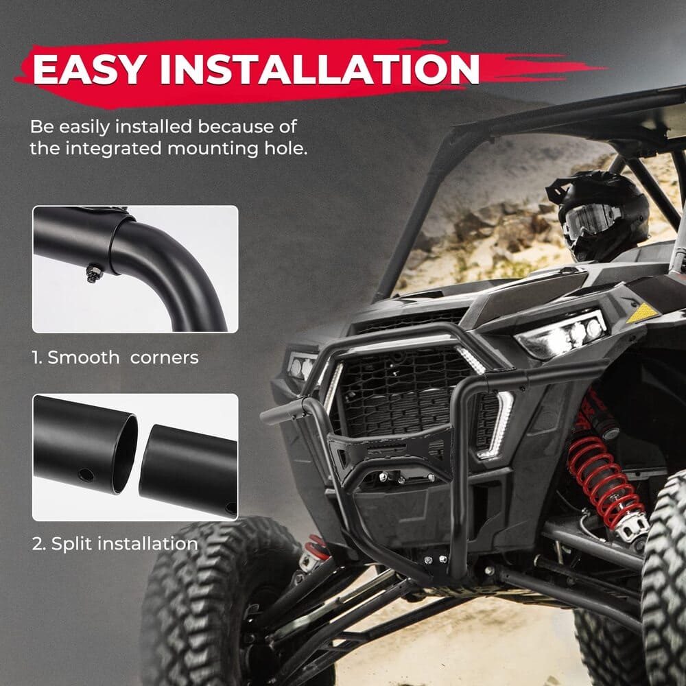 Kemimoto Polaris RZR XP1000/4 1000 Front Grill Light & Front Bumper