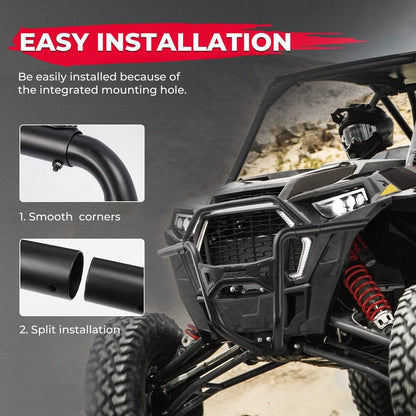 Kemimoto Polaris RZR XP1000/4 1000 Front Grill Light & Front Bumper