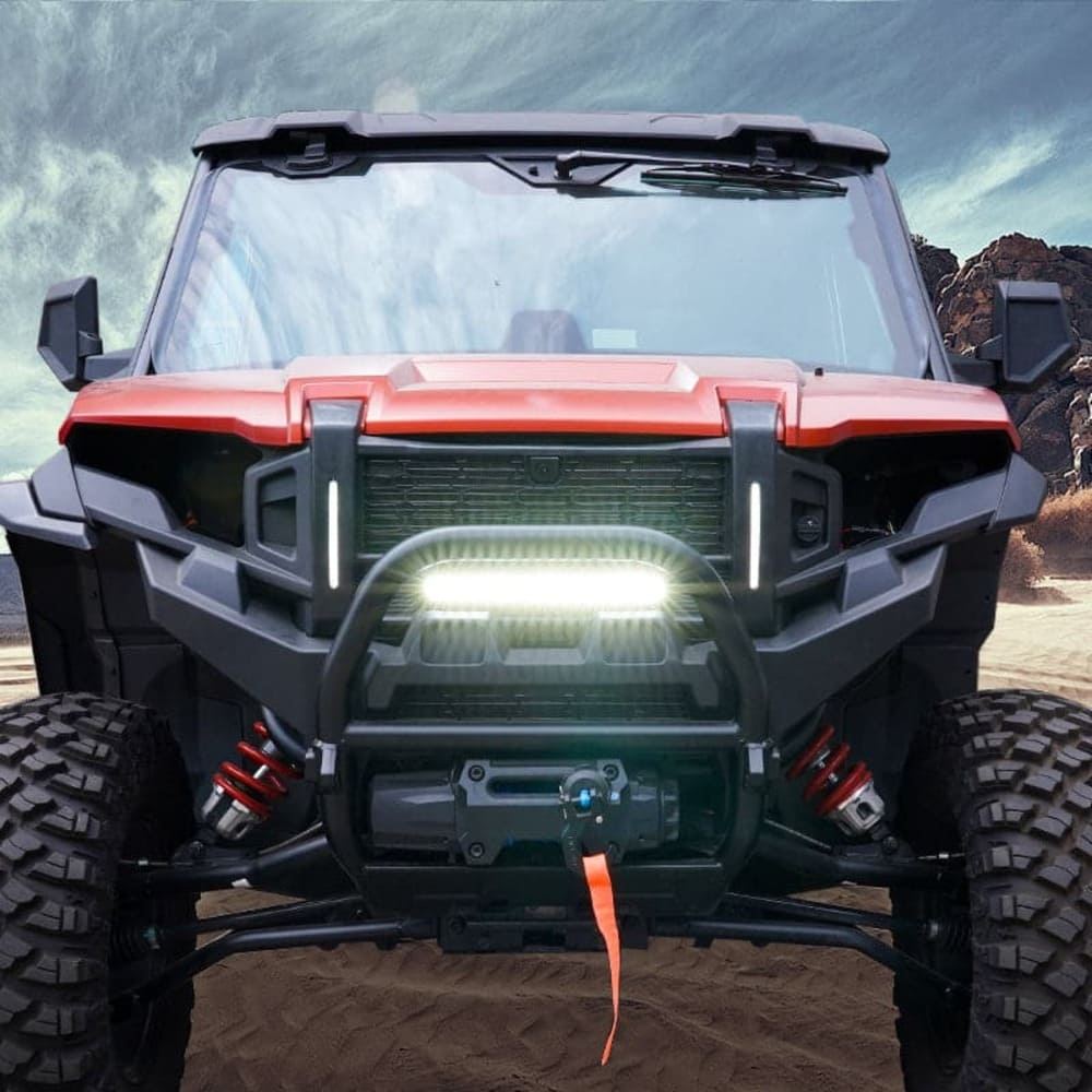 Kemimoto Polaris Xpedition ADV/XP Front Mesh Grill with Accent Light