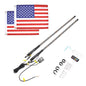 Kemimoto Can-Am Maverick X3 4FT 2Pcs Spiral Whip Light Bluetooth Control