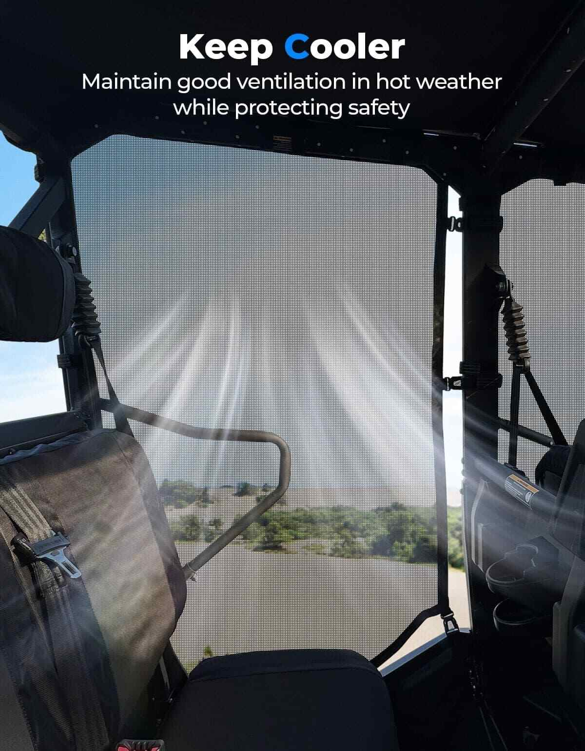 Kemimoto Tracker 800SX Crew Side Window Net Doors