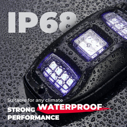 Kemimoto Universal 6 Pods RGB Rock Light Kit