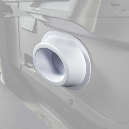 Kemimoto Universal Angeled Speaker Pods for 6x9 Speakers - White 2 Pcs