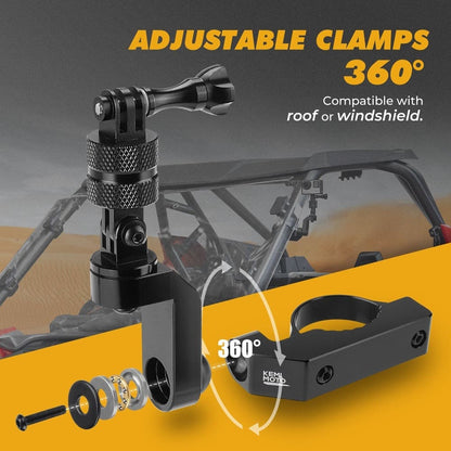 Kemimoto Universal GoPro Roll Bar Mount