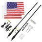 Kemimoto UTV 2Pcs 3ft/4ft Whip Lights with Spring Base