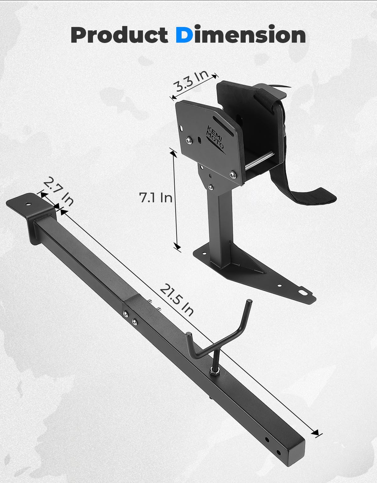 Kemimoto UTV Adjustable Gun Boot Bracket