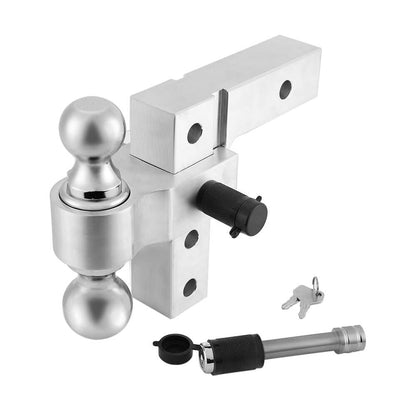 Kemimoto UTV Adjustable Trailer Hitch Ball Mount
