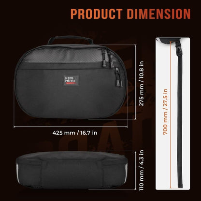Kemimoto UTV Drive Belt Storage Bag with Reflective Strip