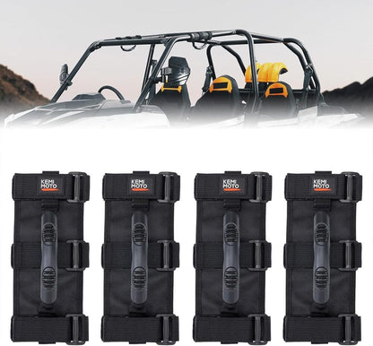 Kemimoto UTV Grab Handles 1.5"/2" Round Bar Cage - 4 Packs