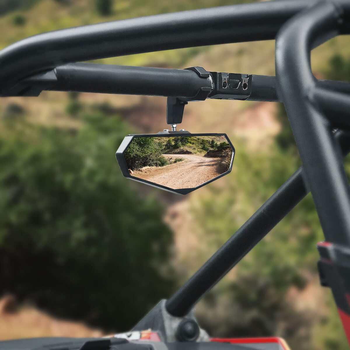 Kemimoto UTV Rear View Mirror for 1.6"-2" Roll Bar Cages