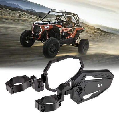 Kemimoto UTV Rear View Side Mirrors 1.75"-2" Roll Bar 1 Pair