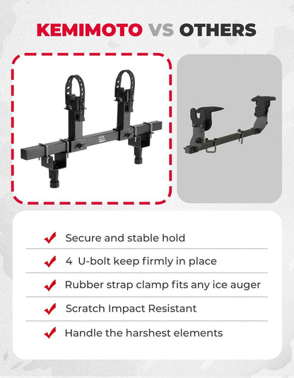 Kemimoto Polaris Ranger XP 1000 UTV Tool Holder Rear Bed Rack
