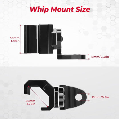 Kemimoto UTV Whip Light Flag Mount for Pro-fit Cage
