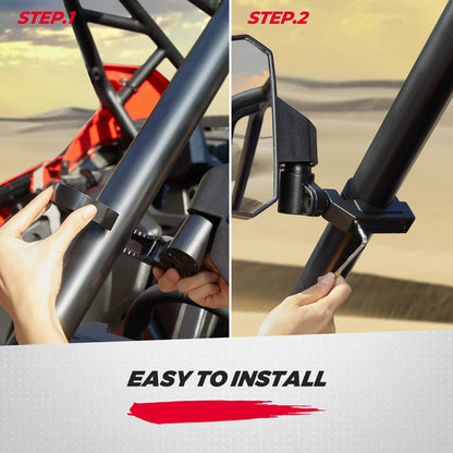 Kemimoto Yamaha Rhino UTV Side Mirrors